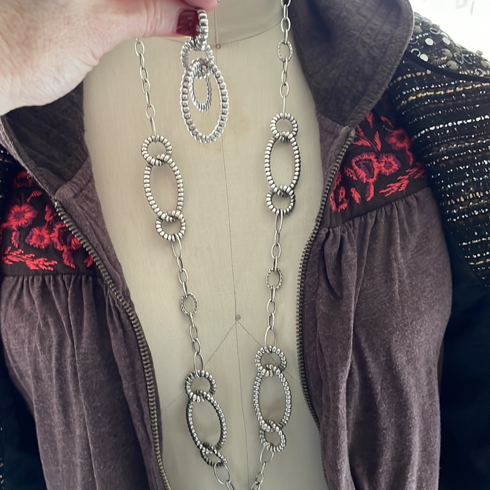 John Hardy necklace and earrings SILVER